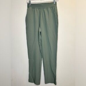 ASICS Women’s Stretch Woven Green Pockets Adjustable Waist Pant Size XS